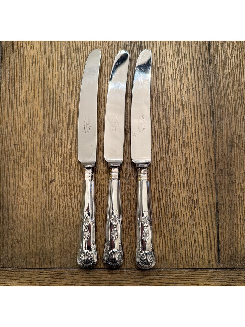 Arthur Price King Dessert Knives Set 3 Silverplate Cutlery Replacement